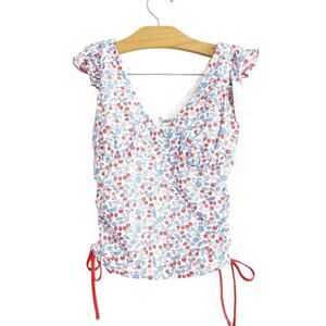 XS New Serendipity By Shrimp And Grits Strawberry Swim Tank Top